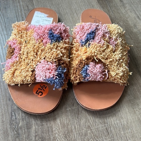 Free people Yuma woven mule slides size 36.5 (6.5) - Picture 1 of 11